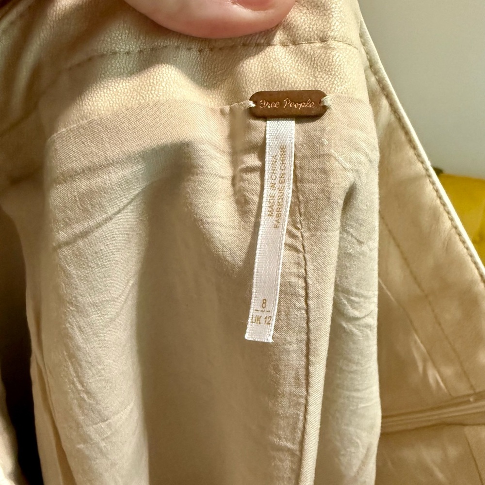 Free People Leather Mini Skirt - Picture 2 of 4